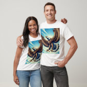Een mannen T-shirt met het afbeelding van een ster (Unisex)