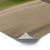 Een mannetjesatelettraining voor een triathlon in  poster (Hoek)