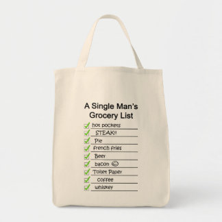 Eén Man's boodschappenlijst Tote Bag