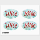 Een Mantra sticker "Happy Healthy Wise and Wealthy (Vel)