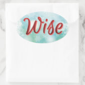 Een Mantra sticker "Happy Healthy Wise and Wealthy (Tas)