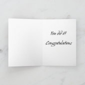 Een marathon lopen is als het hebben van een Baby Kaart (Binnen)