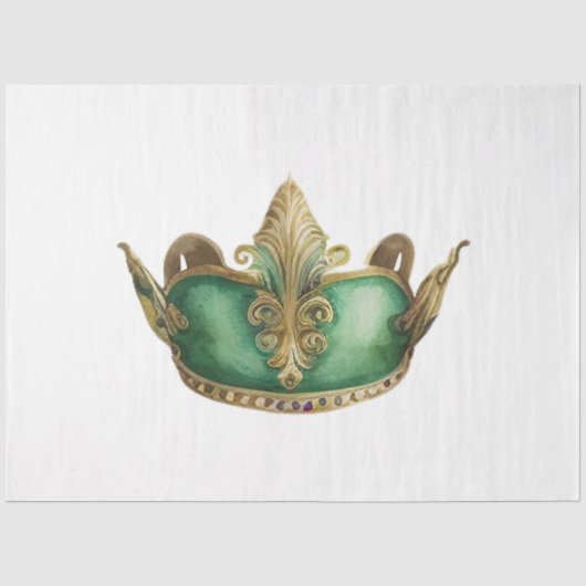 Een Mardi Gras-masker Serie Ontwerp 3 Tissuepapier (Voorkant)
