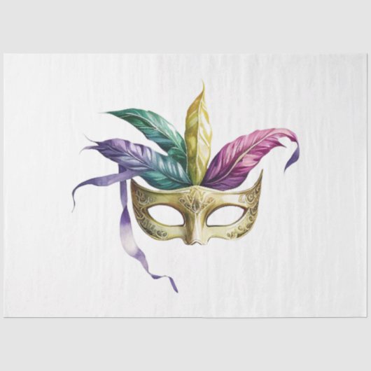 Een Mardi Gras-maskerseries ontwerp 24 Tissuepapier (Voorkant)