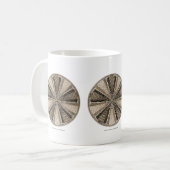 Een mariene diatoom koffiemok (Voorkant links)