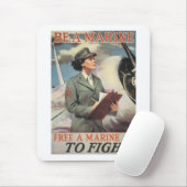 Een marinier bevrijden om te vechten muismat (Met muis)