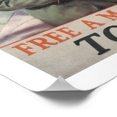 Een marinier bevrijden om te vechten poster (Hoek)