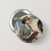 Een marinier bevrijden om te vechten ronde button 5,7 cm (Voorkant /achterkant)