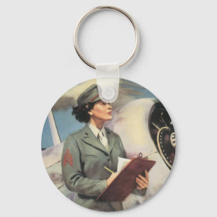 Een marinier bevrijden om te vechten sleutelhanger