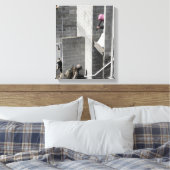 Een marinier en een vijand die een rol speelt canvas afdruk (Insitu (Slaapkamer))