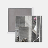 Een marinier en een vijand die een rol speelt magneet (Voorkant / Achterkant)