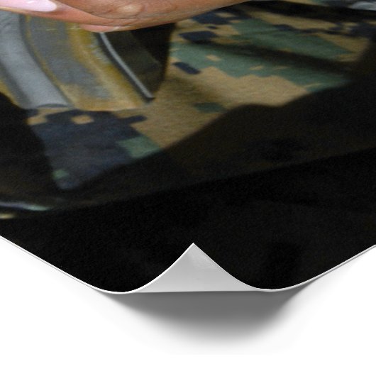 Een marinier laadt blanco munitieronden poster (Hoek)