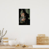 Een marinier laadt blanco munitieronden poster (Keuken)