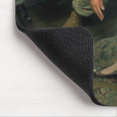 Een marinier stuurt een marinier naar beneden. muismat (Hoek)