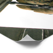 Een marinier stuurt een marinier naar beneden. poster (Hoek)