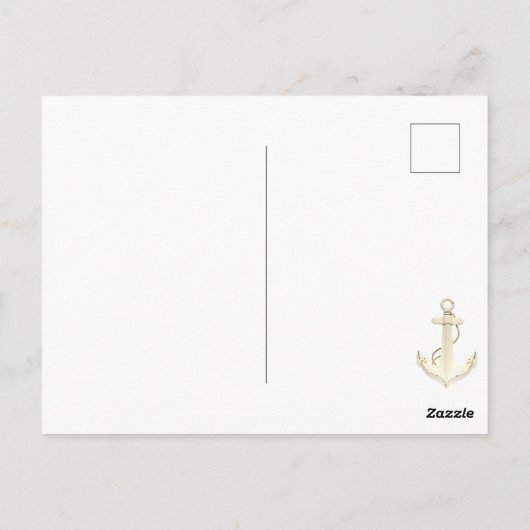 Een maritieme winkel | Contact houden Briefkaart (Achterkant)