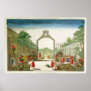 Een markttuin aan een van de poorten van Parijs Poster