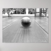 Een marmerwereld - zwart en wit poster (Voorkant)