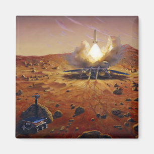 Een Mars-trekkend voertuig Magneet