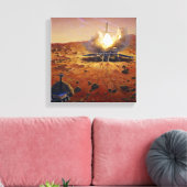 Een Marsbeklimmend voertuig Canvas Afdruk (Insitu (Woonkamer))
