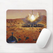 Een Marsbeklimmend voertuig Muismat (Met muis)