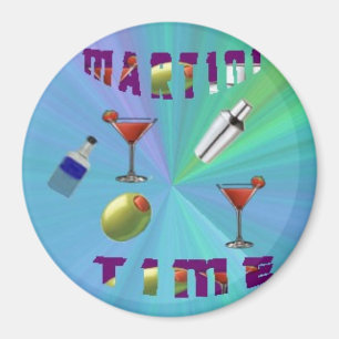 Een martini-nachtmagneet/onderzetter magneet