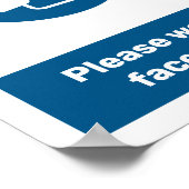 Een masker draag poster (Hoek)