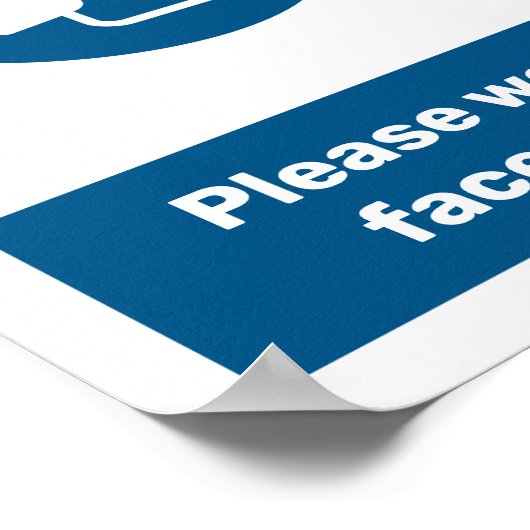 Een masker draag poster (Hoek)