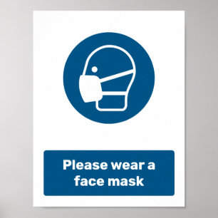 Een masker draag poster