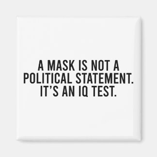 Een masker is geen politieke verklaring magneet