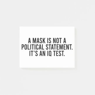 Een masker is geen politieke verklaring post-it® notes