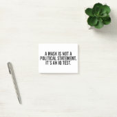 Een masker is geen politieke verklaring post-it® notes (Kantoor)