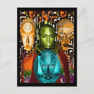 Een masker van Bravery Briefkaart