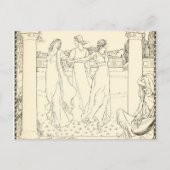 Een Masque van het  Briefkaart van de Dode Florent (Voorkant)