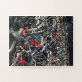 Een massa fietsen in Amsterdam Legpuzzel (Horizontaal)
