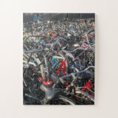 Een massa fietsen in Amsterdam Legpuzzel (Verticaal)