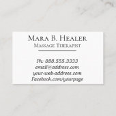 *~* Een massagetherapie Waterverf massagetherapie Visitekaartje (Achterkant)