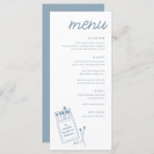 Een match gemaakt in Heaven Wedding Dinner Menu (Voorkant / Achterkant)