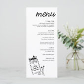 Een match gemaakt in Heaven Wedding Dinner Menu (Staand voorkant)