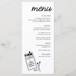 Een match gemaakt in Heaven Wedding Dinner Menu