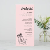 Een match gemaakt in Heaven Wedding Dinner Menu (Staand voorkant)