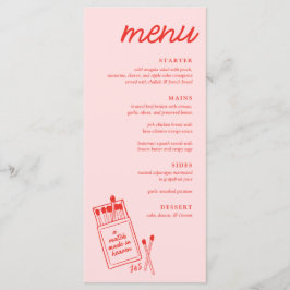 Een match gemaakt in Heaven Wedding Dinner Menu