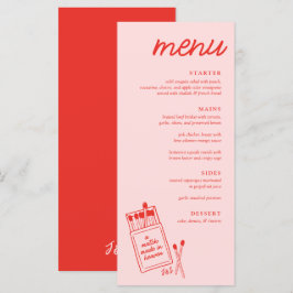Een match gemaakt in Heaven Wedding Dinner Menu