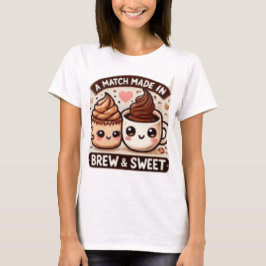 EEN MATCH GEMAAKT VAN BROUWSEL EN ZOET T-SHIRT