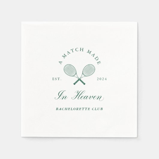 Een match Made in Heaven Bachelorette Servet (Voorkant)