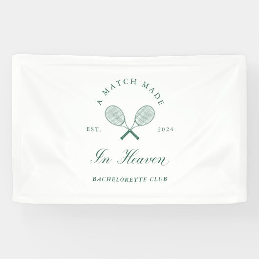 Een match Made in Heaven Bachelorette Spandoek (Horizontaal)