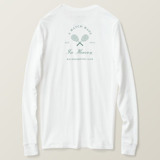 Een match Made in Heaven Bachelorette T-shirt (Design achterkant)