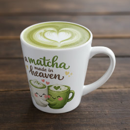 Een Matcha Hemel op Aarde Schattig Grappige Woords Latte Mok