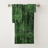 Een Matrix Computer Code Green Black Bad Handdoek (Insitu)