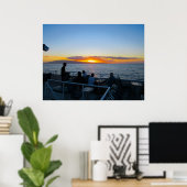 Een Maui diner zonsondergang cruise poster (Thuiskantoor)